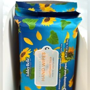 Bulk 3-Pack Ashley Belle Sunflower Haze Hand Wipes - 90 Count Travel Set